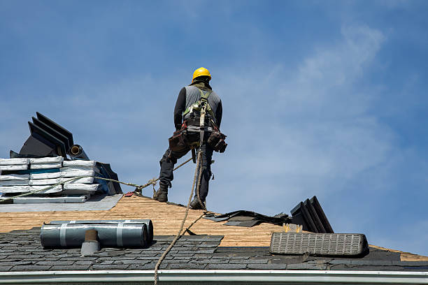 Professional Gutter Installation technician working in Monroeville, AL